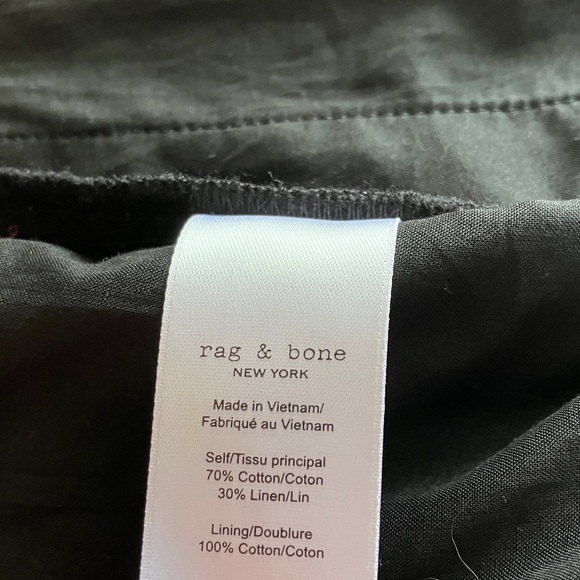 Rag and Bone Rosalind linen blend A-line dress with pockets - Picture 9 of 9